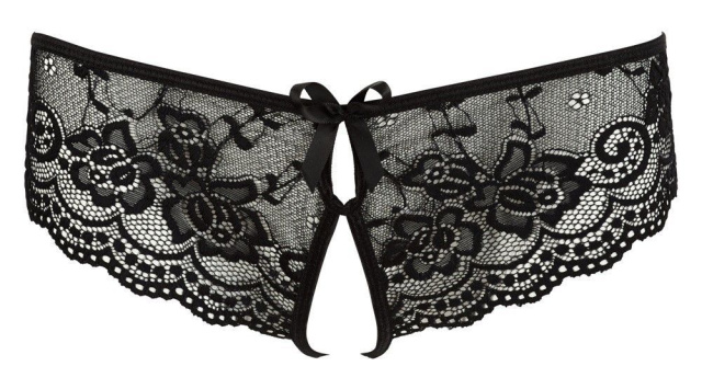 Трусики Cottelli Lingerie otwarte, L (чорний)