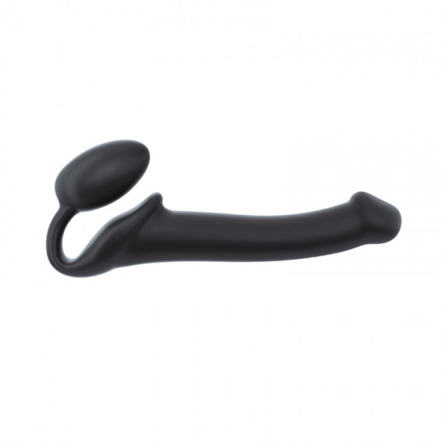 Strap-on-me Bendable Strap-On - Strap-on bez pasa, Czarny, 15, 6 cm