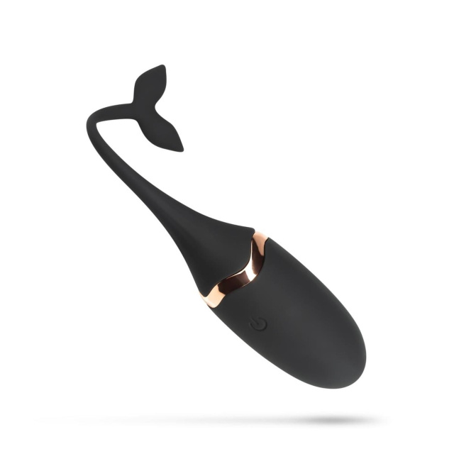 Teazers Luxurious Vibrating Egg - Wibrujące jajko, Czarny, 16 cm