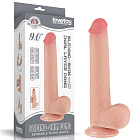 Фаллоимитатор LoveToy Sliding-Skin Dual Layer Dong, 22 см (телесный)
