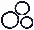 Набір ерекційних кілець Cock Ring Set, 3 шт (чорний)