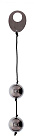 Вагинальные шарики Seven Creations Domino Metallic Balls, 20 см (серебристый)