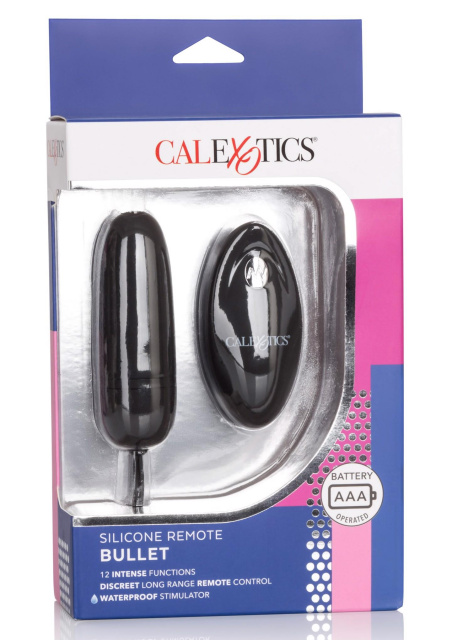 CalExotics Remote Bullet - Wibrujące jajko, Czarny, 9 cm