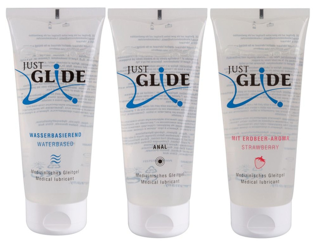 Just Glide - Zestaw lubrykantów na bazie wody, 200 ml