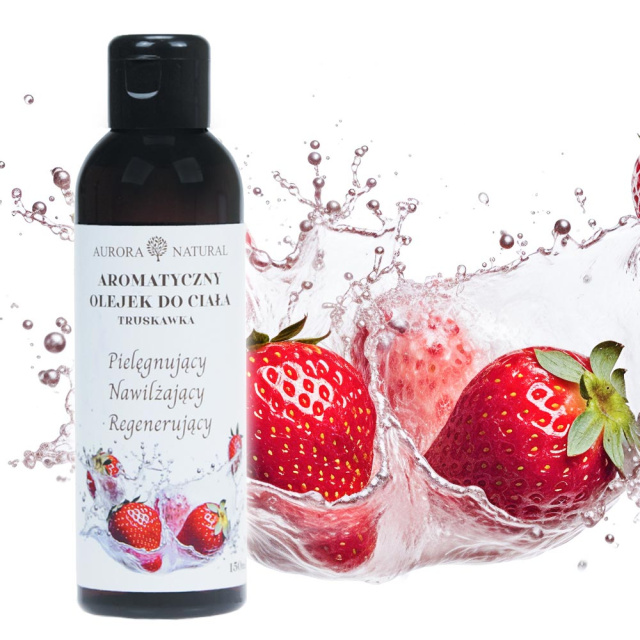 Aurora Aurora Naturals - Olejek do masażu, Truskawka, 150 ml