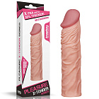 Насадка на пенис LoveToy Pleasure, 18,5 см (телесный)