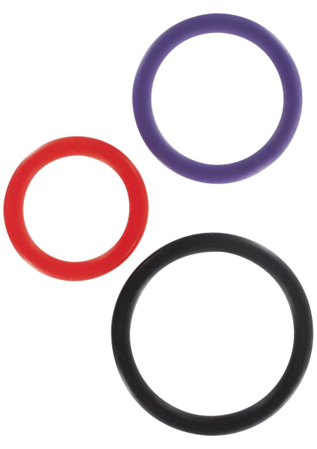 Ерекційне кільце ToyJoy Triple G-Ring Set, 3 шт (мульти)