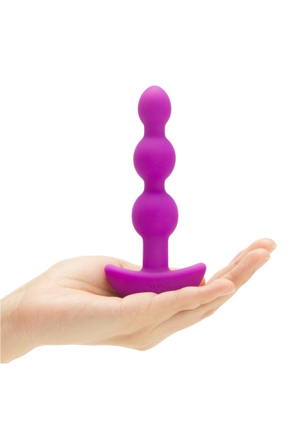 B-Vibe Triplet - Korek analny z wibracjami, Różowy, 13.8 cm