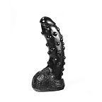 Фаллоимитатор Mister B Dark Crystal Tonguebiter, 22.5 см (черный)