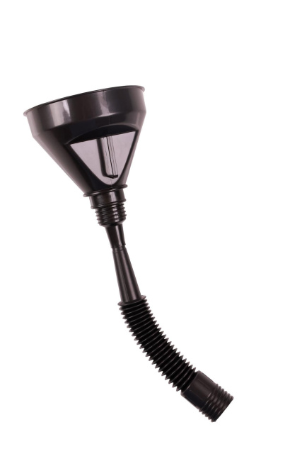 Ouch Open Mouth Gag Head Harness with Funnel - Knebel z kulką, Czarny, 64 cm
