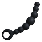 Анальні намиста Lola Games Black Edition, 18 см (чорний)