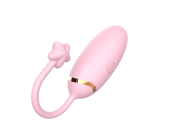 B - Series Cute Love Egg App 2.0 - Wibrujące jajko, Różowy, 8 cm