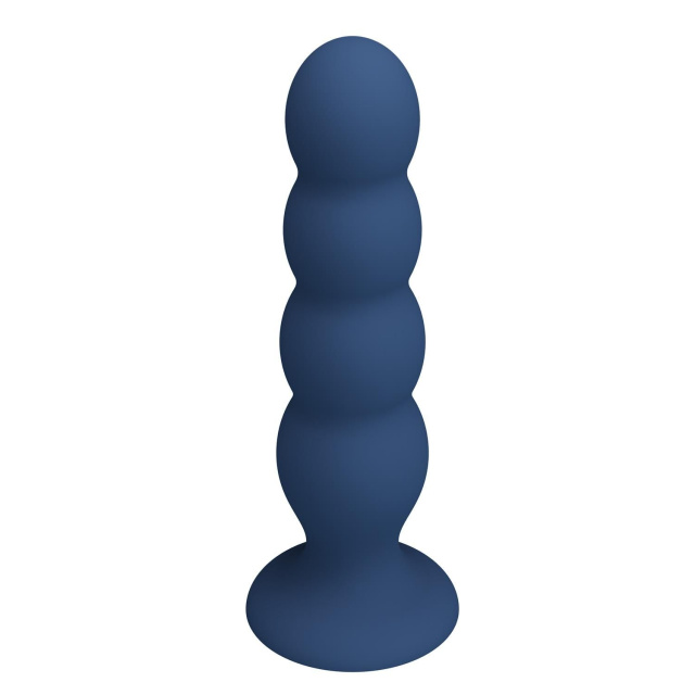 Mr. Play 4 Metal Balls - Korek analny, Niebieski, 16.5 cm