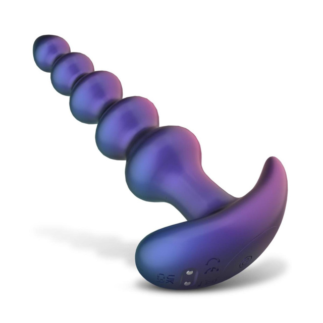 Korek analny Hueman Galaxy Force, 15 cm (fioletowy)