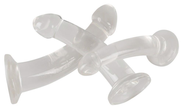 Набор анальных пробок Crystal Clear Anal Training Set, 3 шт (прозрачный)