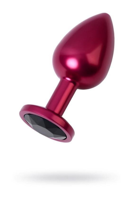 Toyfa Korek analny z kryształem - Korek analny, Czarny, 8.2 cm
