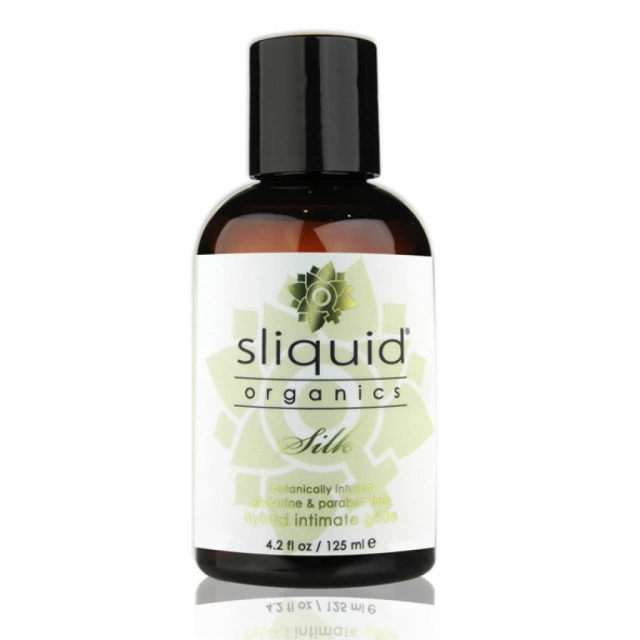 Sliquid Organics Silk - Lubrykant na bazie hybrydowej, Bezzapachowy, 125 ml