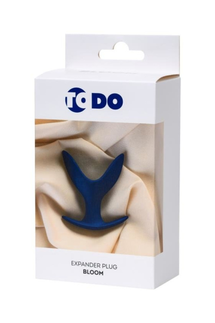 Toyfa ToDo Expander Plug Bloom - Korek analny, Niebieski, 9 cm, M