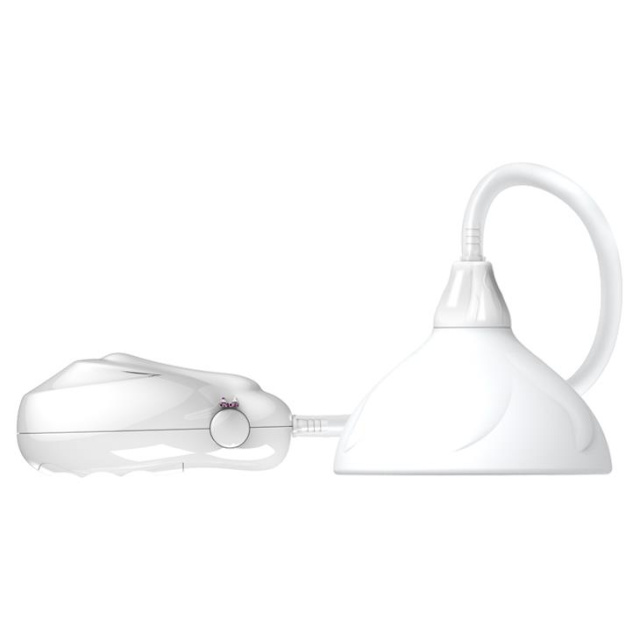 Помпа для груди Pretty Love Breast Vibrating Massager, 7 см (белый)