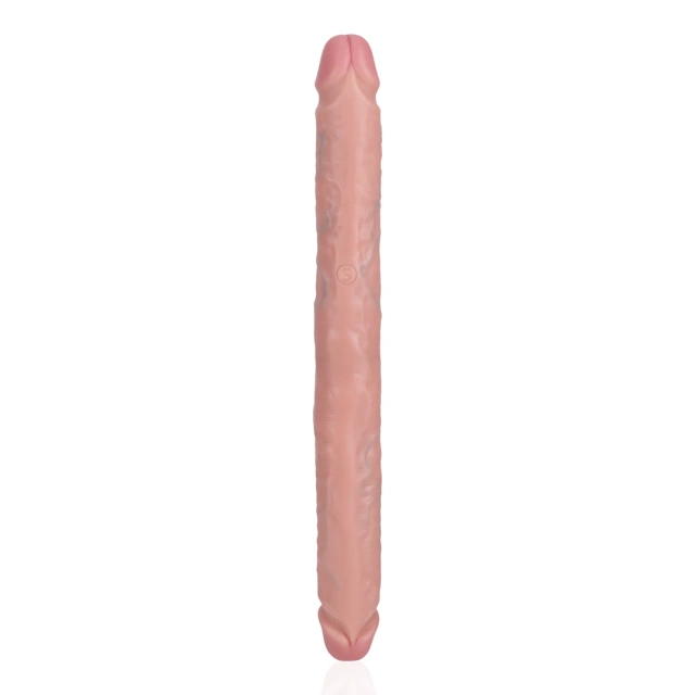 Двосторонній фалоімітатор RealRock Double Dong 14", 35.6 см (тілесний)