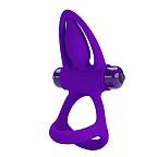 Ерекційне кільце Pretty Love Vibration Cock Ring, 9,9 см (фіолетовий)