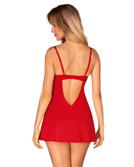Эротический комплект белья Obsessive Ingridia, XL/2XL (красный)