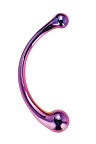 Dream Toys Glamour Glass Curved Big Wand - Dwustronny dildo B, Multi, 21 cm