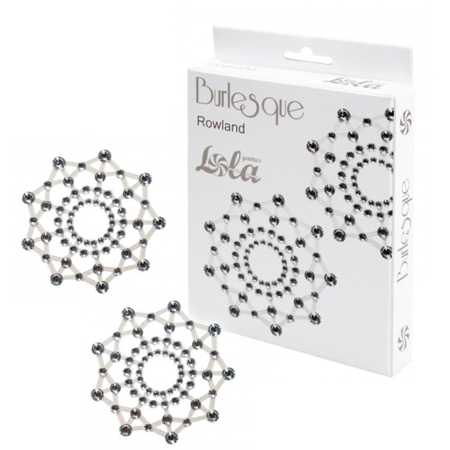 Lola Games Burlesque Rowland White - Naklejki na sutki, Srebro, One size