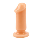 Korek analny Prof.Jason C Small Slim Dildo, 9 cm (miąższ)