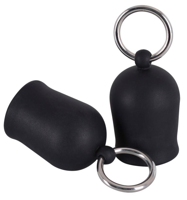 Помпи для сосків Orion Black Velvets, 4 см (чорний)