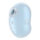Вакуумный стимулятор клитора с вибрацией Satisfyer Cutie Ghost (голубой)