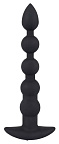 Анальний ланцюжок з вібрацією Black Velvets Rechargeable Beads, 21 см (чорний)