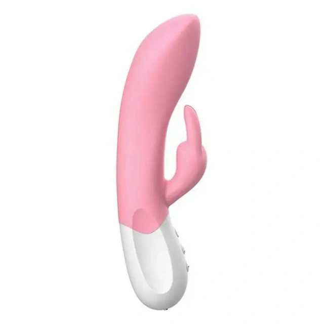 Вибратор-кролик Liebe Pleasure Toys Mighty Rechargeable Rabbit, 21.5 см (светло-розовый)