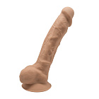 Фаллоимитатор двухслойный SilexD Tomas Caramel Model 1, 23 см (телесный)