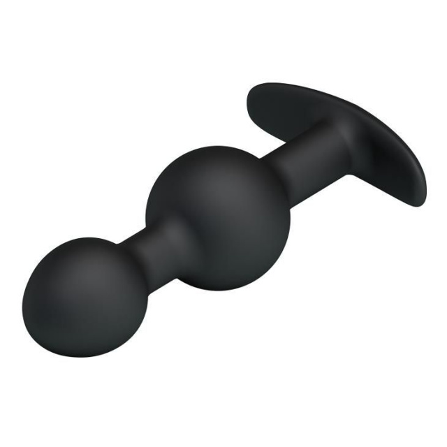 Pretty Love Heavy Balls - Korek analny, Czarny, 10, 4 cm