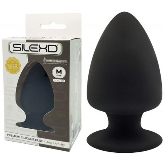 Silexd Model 1 - Korek analny, Czarny, 9, 5 cm
