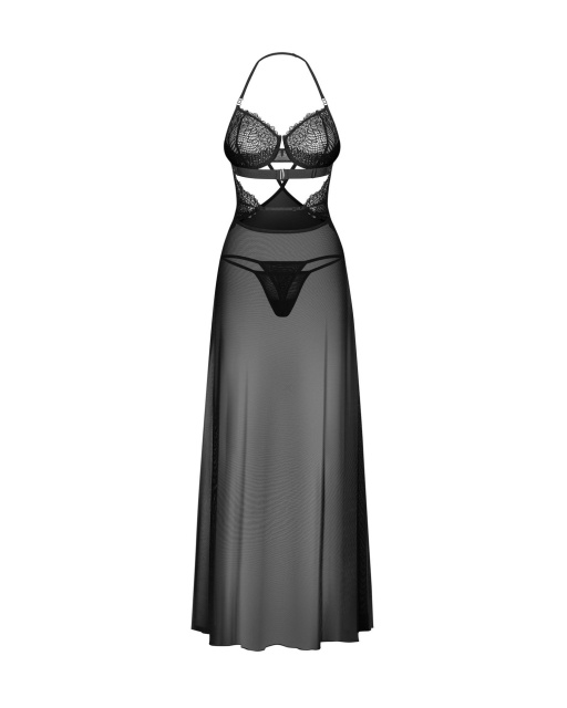 Комплект білизни Obsessive Iliosa, S/M (чорний)
