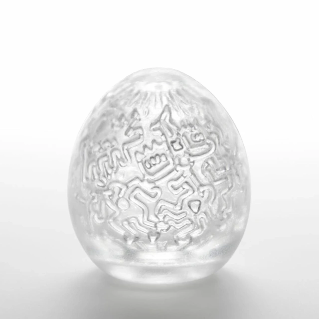 Мастурбатор яйце Tenga Egg Keith Haring Party (білий)