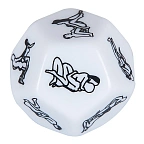 Orion Dice Game - Kostka do gry w seks, Biały, 3 cm