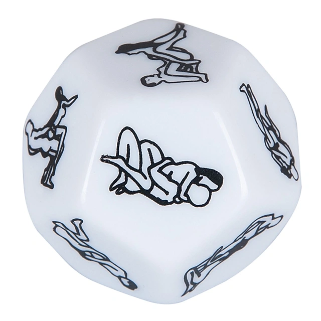 Игральный кубик для секса Dice Sex-Positions (белый)