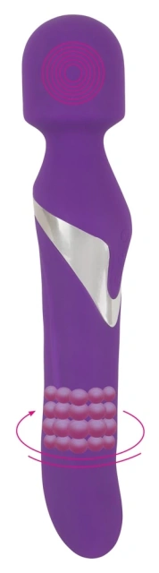 Вибромассажер Javida Wand & Pearl, 24 см (фиолетовый)