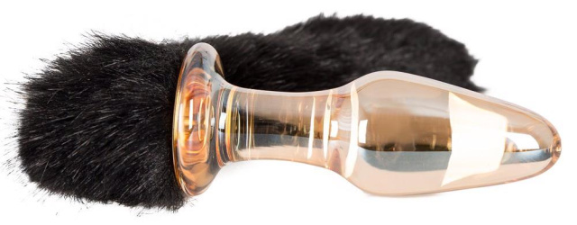 You2Toys Glass Plug With Tail - Korek analny, Przezroczysty, 12 cm
