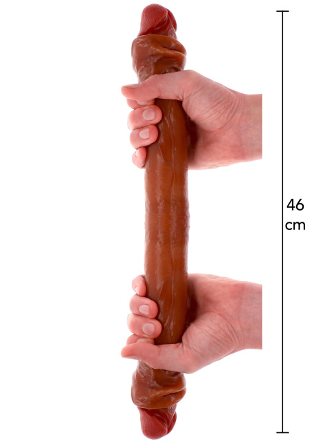 Фалоімітатор Get Real Foreskin D-Dong, 46 см (коричневий)