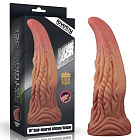 Фалоімітатор Dual-Layered Silicone 10'' Nature Cock, 25 см (коричневий)