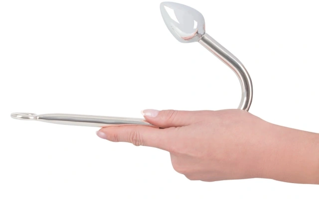 You2Toys Bondage Hook - Hak analny, Srebro, 24 cm