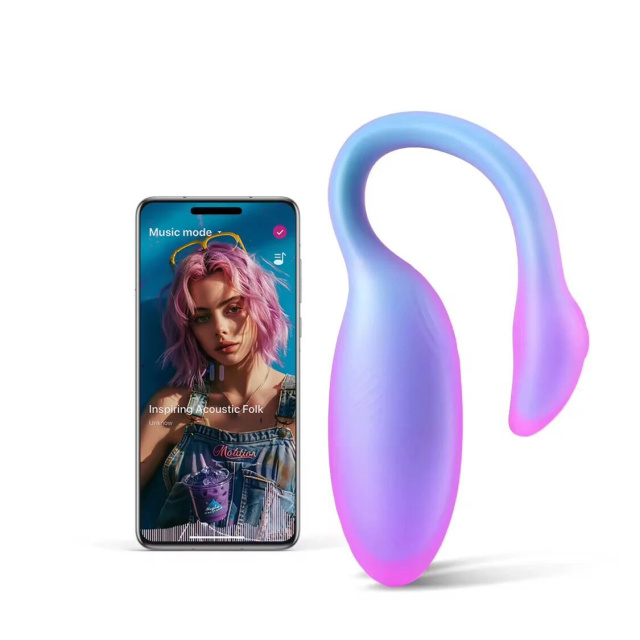 Magic Motion Magic Flamingo Max - Wibrujące jajko, Niebieski, 11 cm