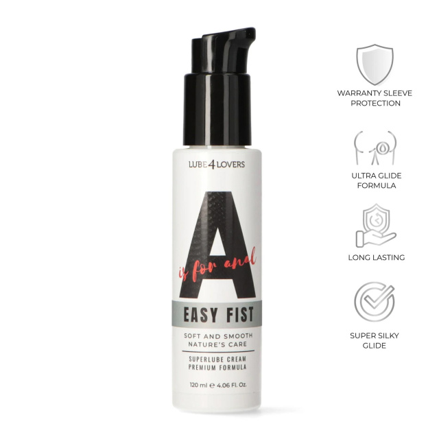 Lube4lovers A is for Easy Fist - Lubrykant analny, 120 ml