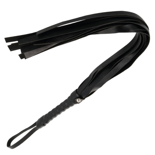 Darkness Black Flogger 45 cm - Pejcz, Czarny, 45 cm