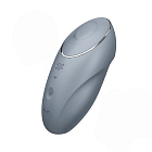 Вібратор для клітора Satisfyer Tap & Climax 1, 11 см (сірий)