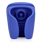 Мастурбатор з вібрацією Loveline Vibrating And Pulse Wave Stroker (синій)